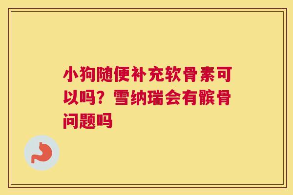 小狗随便补充软骨素可以吗？雪纳瑞会有髌骨问题吗
