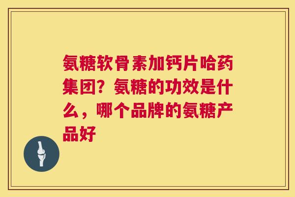 氨糖软骨素加钙片哈药集团？氨糖的功效是什么，哪个品牌的氨糖产品好
