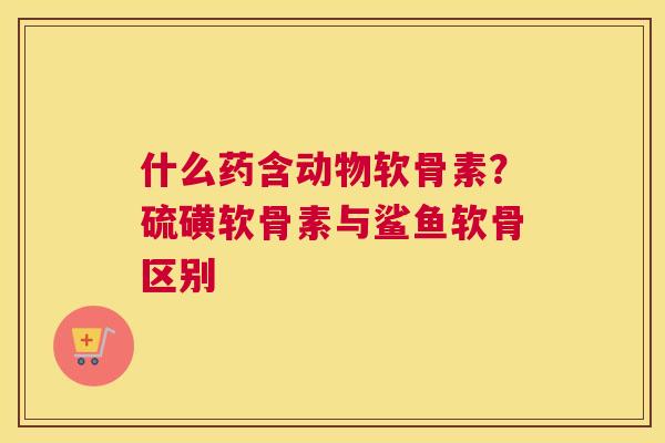 什么药含动物软骨素？硫磺软骨素与鲨鱼软骨区别