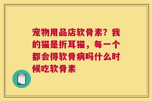 宠物用品店软骨素？我的猫是折耳猫，每一个都会得软骨病吗什么时候吃软骨素