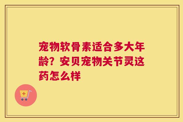 宠物软骨素适合多大年龄？安贝宠物关节灵这药怎么样
