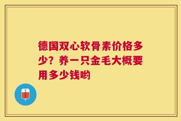德国双心软骨素价格多少？养一只金毛大概要用多少钱哟