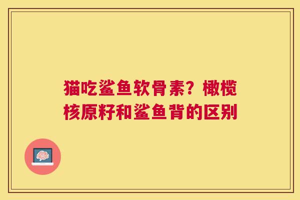 猫吃鲨鱼软骨素?橄榄核原籽和鲨鱼背的区别