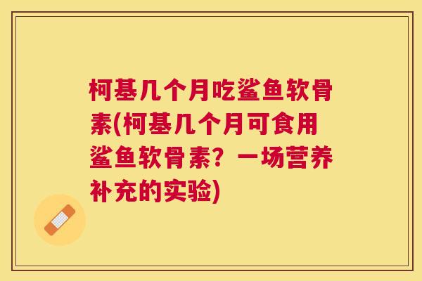 柯基几个月吃鲨鱼软骨素(柯基几个月可食用鲨鱼软骨素？一场营养补充的实验)
