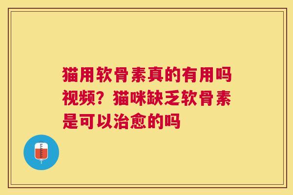 猫用软骨素真的有用吗视频？猫咪缺乏软骨素是可以治愈的吗