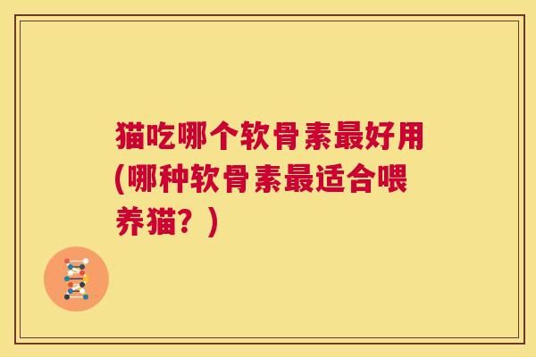 猫吃哪个软骨素好用(哪种软骨素适合喂养猫?) 猫吃哪个软骨素好用(哪种软骨素适合喂养猫?)