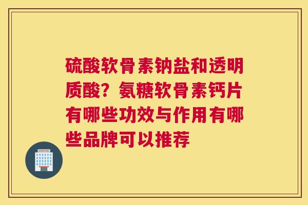 硫酸软骨素钠盐和透明质酸？氨糖软骨素钙片有哪些功效与作用有哪些品牌可以推荐