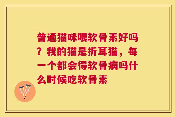 普通猫咪喂软骨素好吗？我的猫是折耳猫，每一个都会得软骨病吗什么时候吃软骨素