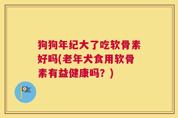 狗狗年纪大了吃软骨素好吗(老年犬食用软骨素有益健康吗？)