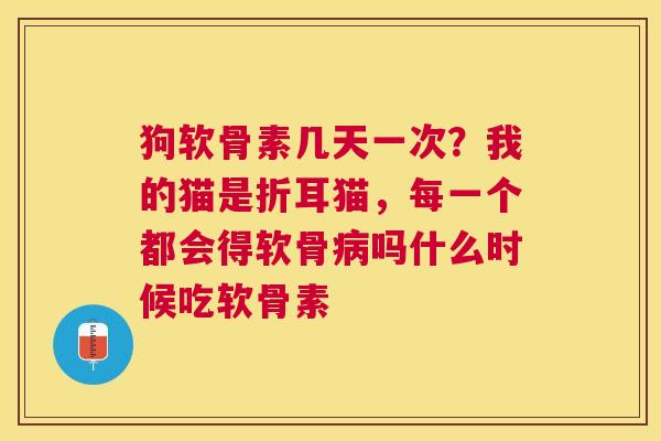 狗软骨素几天一次？我的猫是折耳猫，每一个都会得软骨病吗什么时候吃软骨素