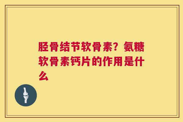 胫骨结节软骨素？氨糖软骨素钙片的作用是什么