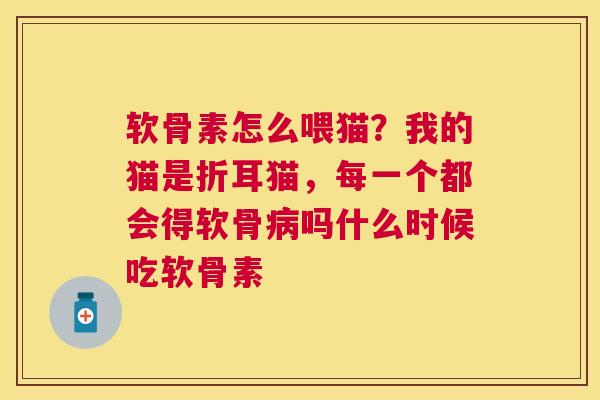 软骨素怎么喂猫？我的猫是折耳猫，每一个都会得软骨病吗什么时候吃软骨素