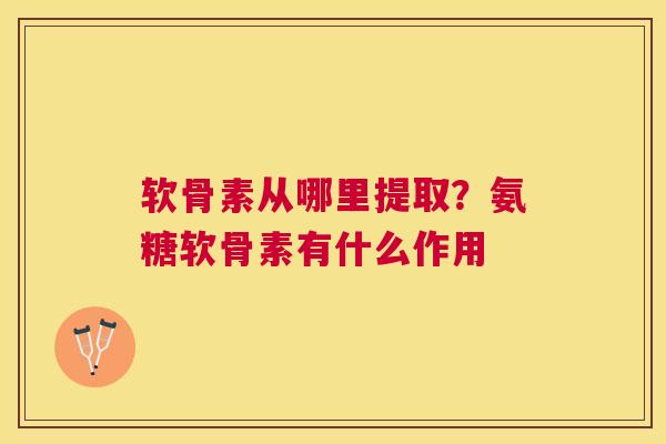 软骨素从哪里提取？氨糖软骨素有什么作用