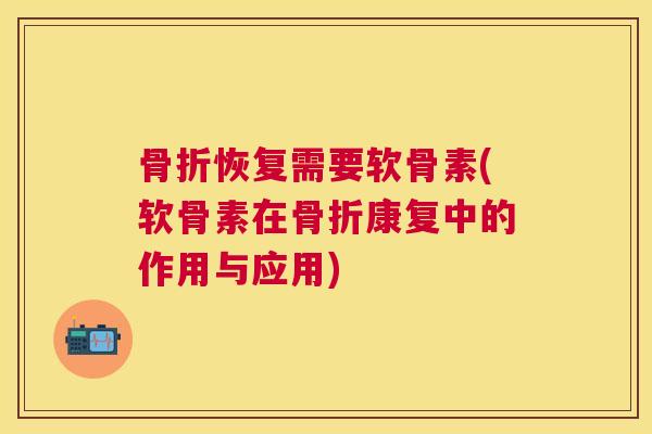 骨折恢复需要软骨素(软骨素在骨折康复中的作用与应用)