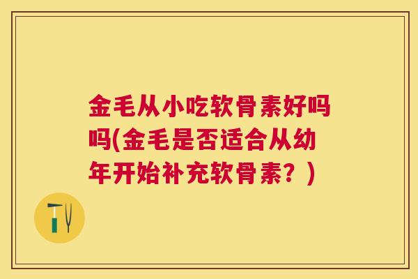 金毛从小吃软骨素好吗吗(金毛是否适合从幼年开始补充软骨素？)