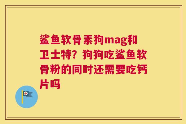 鲨鱼软骨素狗mag和卫士特？狗狗吃鲨鱼软骨粉的同时还需要吃钙片吗
