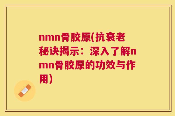nmn骨胶原(抗衰老秘诀揭示：深入了解nmn骨胶原的功效与作用)