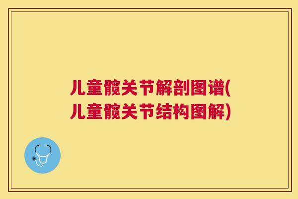 儿童髋关节解剖图谱(儿童髋关节结构图解)