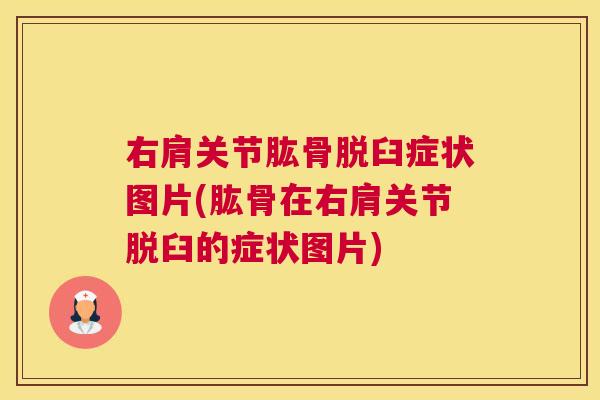 右肩关节肱骨脱臼症状图片(肱骨在右肩关节脱臼的症状图片)