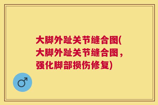 大脚外趾关节缝合图(大脚外趾关节缝合图，强化脚部损伤修复)