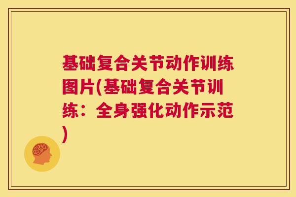 基础复合关节动作训练图片(基础复合关节训练：全身强化动作示范)