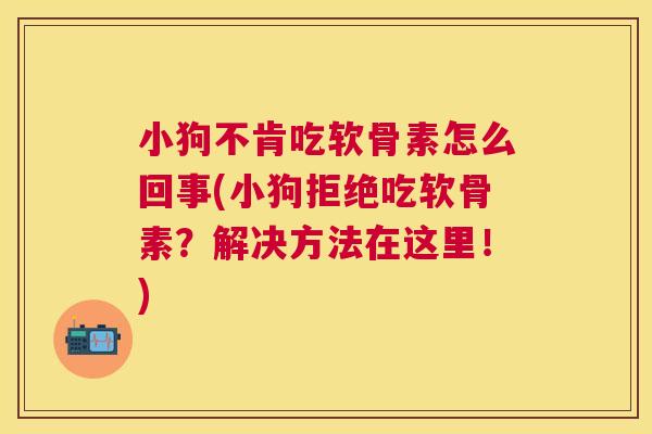 小狗不肯吃软骨素怎么回事(小狗拒绝吃软骨素？解决方法在这里！)