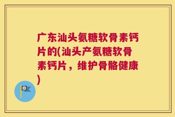 广东汕头氨糖软骨素钙片的(汕头产氨糖软骨素钙片，维护骨骼健康)