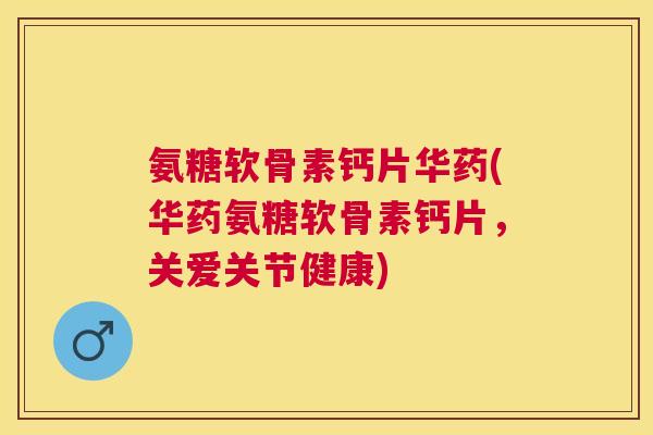 氨糖软骨素钙片华药(华药氨糖软骨素钙片，关爱关节健康)
