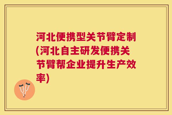 河北便携型关节臂定制(河北自主研发便携关节臂帮企业提升生产效率)
