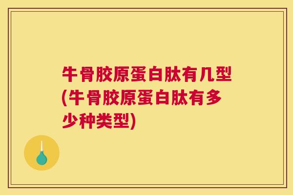 牛骨胶原蛋白肽有几型(牛骨胶原蛋白肽有多少种类型)