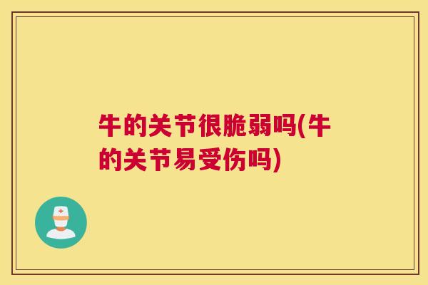 牛的关节很脆弱吗(牛的关节易受伤吗)