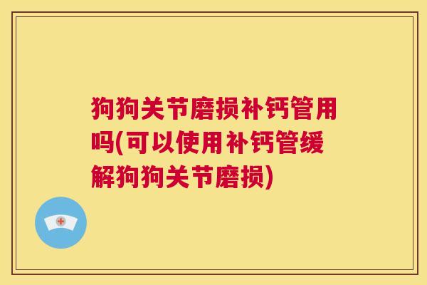 狗狗关节磨损补钙管用吗(可以使用补钙管缓解狗狗关节磨损)