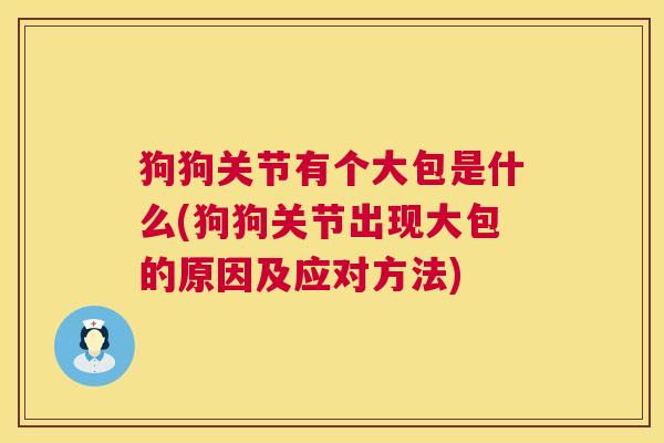 狗狗关节有个大包是什么(狗狗关节出现大包的原因及应对方法)