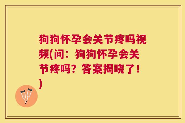 狗狗怀孕会关节疼吗视频(问：狗狗怀孕会关节疼吗？答案揭晓了！)