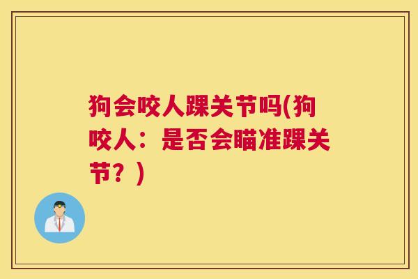 狗会咬人踝关节吗(狗咬人：是否会瞄准踝关节？)