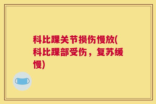 科比踝关节损伤慢放(科比踝部受伤，复苏缓慢)