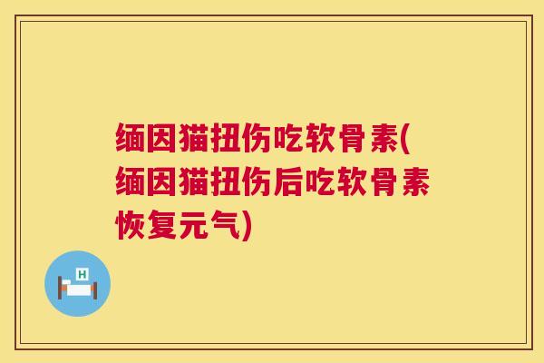 缅因猫扭伤吃软骨素(缅因猫扭伤后吃软骨素恢复元气)