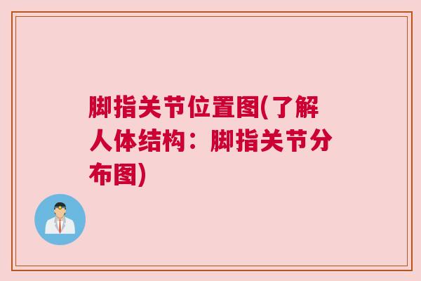 脚指关节位置图(了解人体结构：脚指关节分布图)