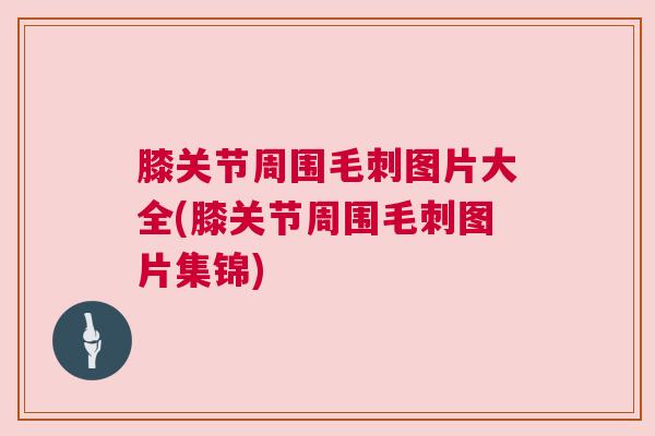 膝关节周围毛刺图片大全(膝关节周围毛刺图片集锦) 膝关节周围毛刺图片大全(膝关节周围毛刺图片集锦)