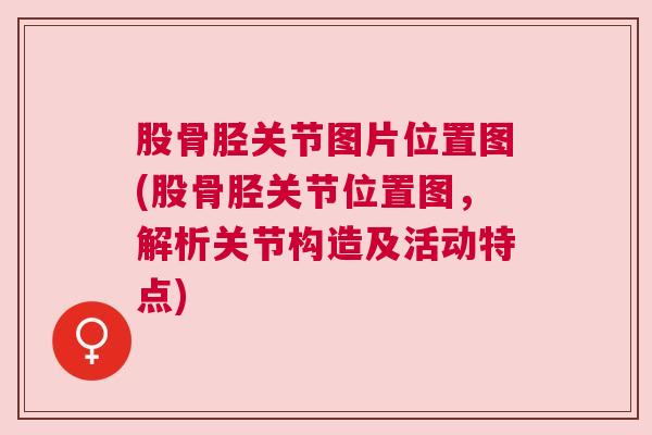 股骨胫关节图片位置图(股骨胫关节位置图，解析关节构造及活动特点)