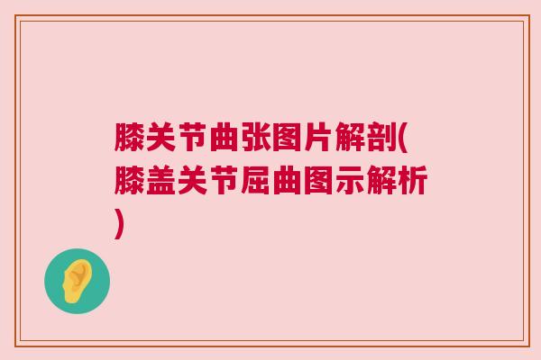 膝关节曲张图片解剖(膝盖关节屈曲图示解析)