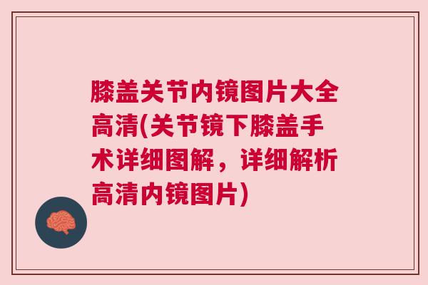 膝盖关节内镜图片大全高清(关节镜下膝盖手术详细图解，详细解析高清内镜图片)