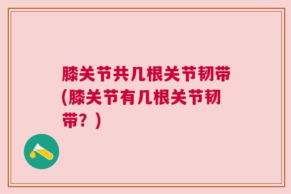 膝关节共几根关节韧带(膝关节有几根关节韧带？)