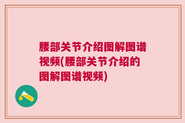 腰部关节介绍图解图谱视频(腰部关节介绍的图解图谱视频)