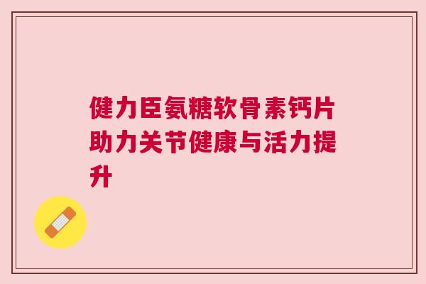 健力臣氨糖软骨素钙片助力关节健康与活力提升