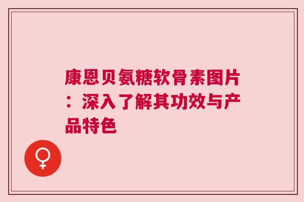 康恩贝氨糖软骨素图片：深入了解其功效与产品特色
