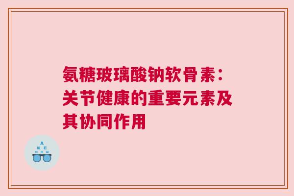 氨糖玻璃酸钠软骨素:关节健康的重要元素及其协同作用 氨糖玻璃酸钠软骨素:关节健康的重要元素及其协同作用