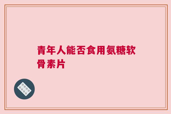 青年人能否食用氨糖软骨素片